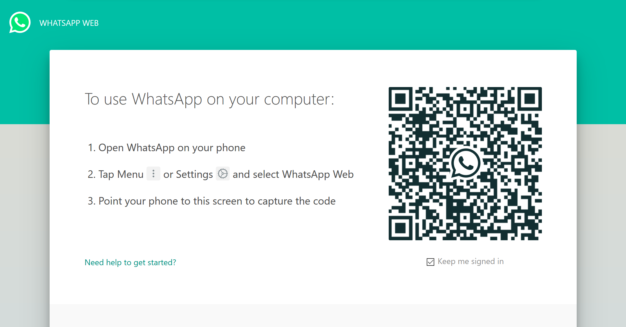 Using WhatsApp Web