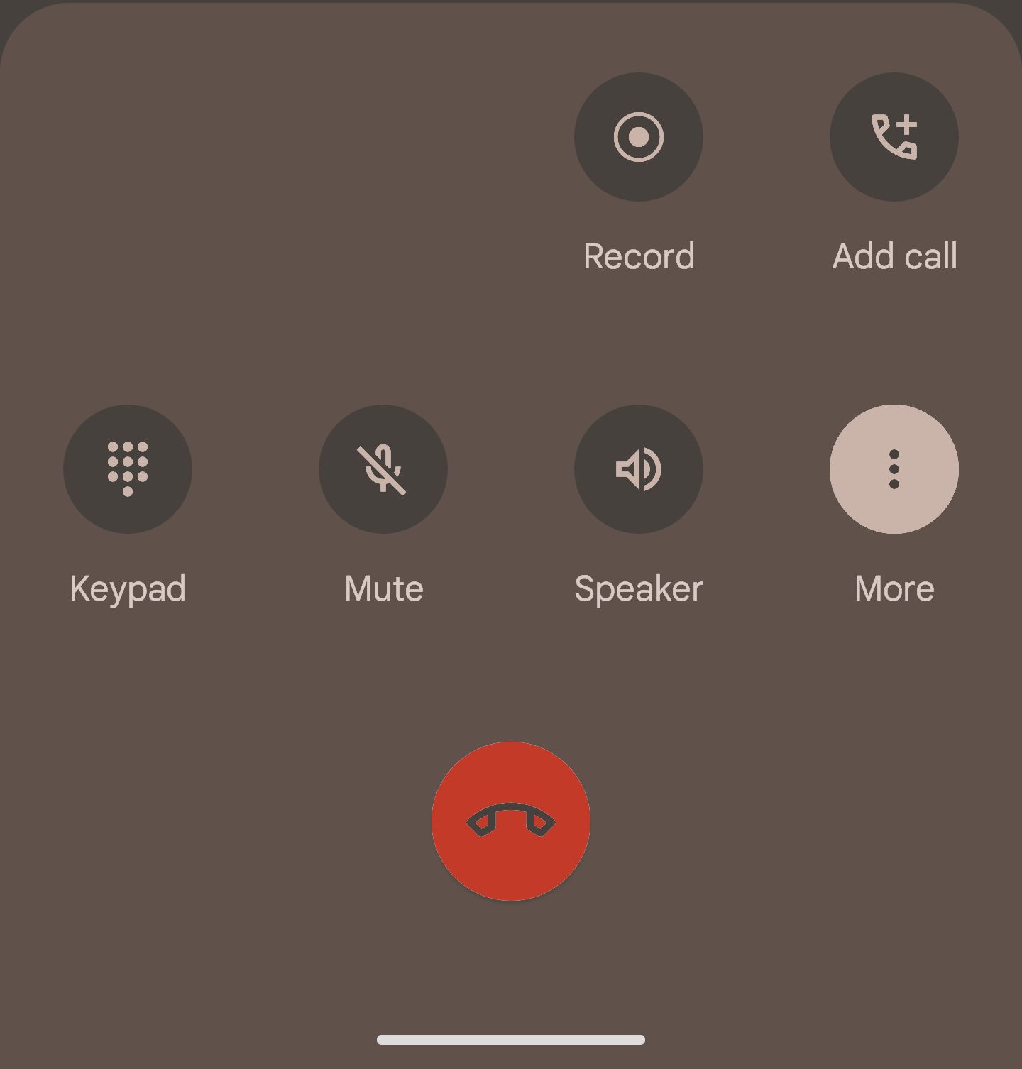 Android phone showing call recording settings