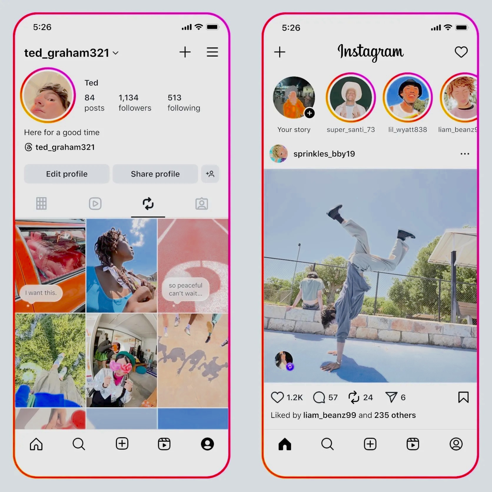 User restoring deleted Instagram post from Recently Deleted folder